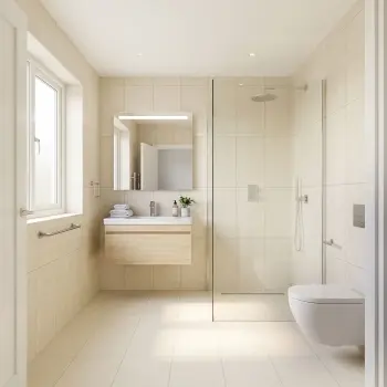 La-Borne Beige Stone Look Slip Resistant Porcelain Tile 298x600mm