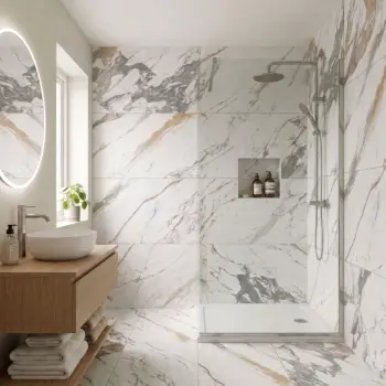 Lavish White Marble Look Matt Porcelain Tile 600x1200mm