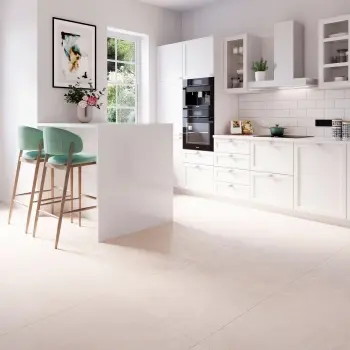Lightstone Beige Stone Look Matt Porcelain Tile 800x800mm