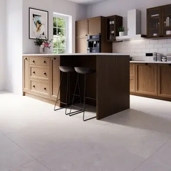 Lightstone White Stone Look Matt Porcelain Tile 800x800mm