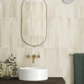 Massimo Ivory Brick Look Matt Ceramic Tile 50x400mm