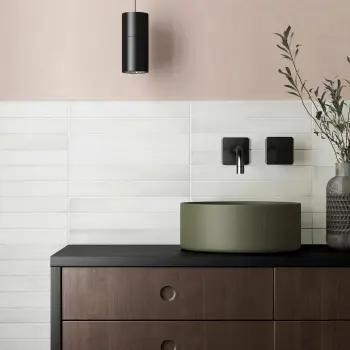Massimo White Brick Look Matt Ceramic Tile 50x400mm