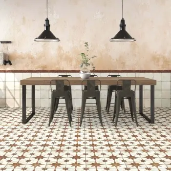 Metropolis Star Siena Patterned Matt Ceramic Tile 450x450mm