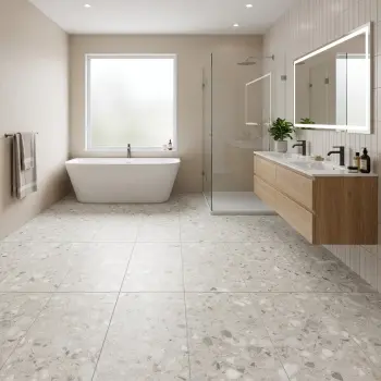 Mixy Beige Terrazzo Look Matt Porcelain Tile 298x600mm