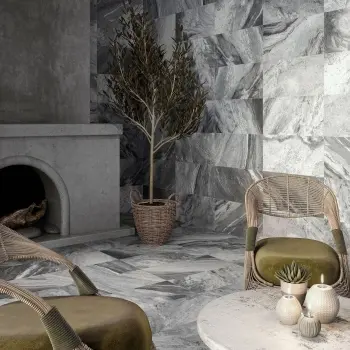 Icon Grey Quartzite Look Matt Porcelain Tile 300x600mm