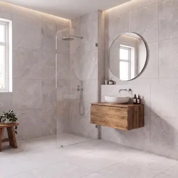 Mons Light Grey Limestone Look Matt Porcelain Tile 600x600mm