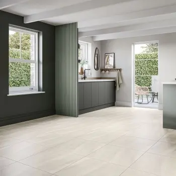 New Pietra Moda Beige Stone Look Matt Porcelain Tile 600x600mm