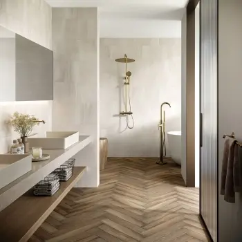 New Pietra Moda White Stone Look Matt Porcelain Tile 300x600mm