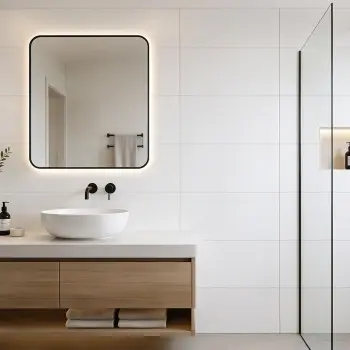 Crystal White Plain White Gloss Ceramic Tile 300x600mm