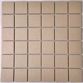 Taupe Speckled Unglazed Porcelain Square Mosaic 306x306mm