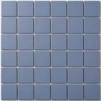Cornflower Blue Unglazed Porcelain Square Mosaic 306x306mm