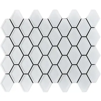 White Matt Porcelain Honeycomb Mosaic 250x325mm