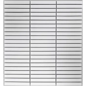 White Gloss Porcelain KitKat Mosaic 282x308mm