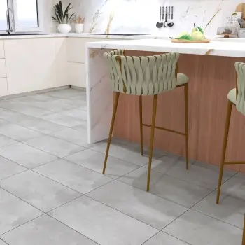 Naturals Light Grey Concrete Look Matt Porcelain Tile 298x600mm