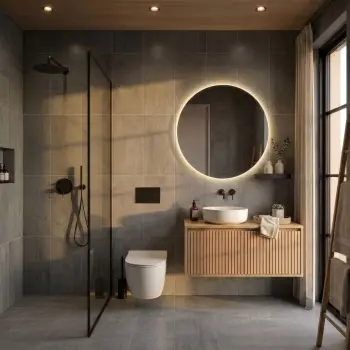 Roca Nolita Anthracite Concrete Look Matt Porcelain Tile 300x600mm