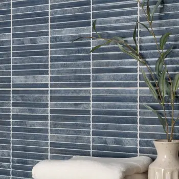 Rubik Blue Kitkat Look Gloss Ceramic Tile 150x300mm