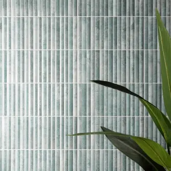 Rubik Green Kitkat Look Gloss Ceramic Tile 150x300mm