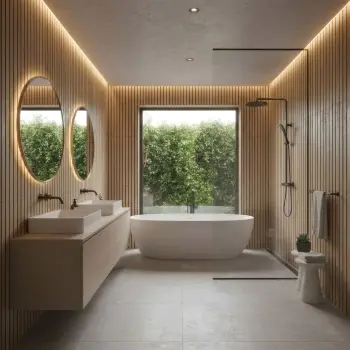 Sagano Light Oak Wood Slat Look Matt Porcelain Tile 600x1200mm