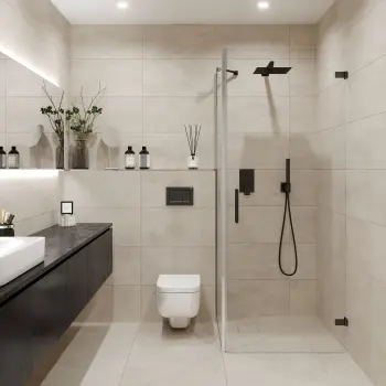 Crea Ivory Cross Travertine Look Matt Porcelain Tile 300x600mm