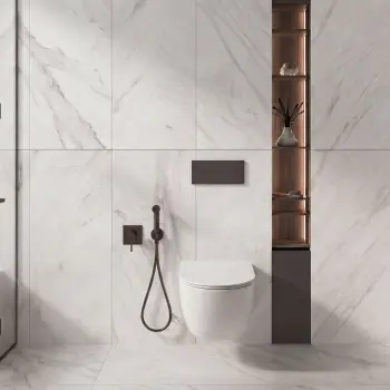 Velvet White Marble Look Matt Porcelain Tile 600x1200mm