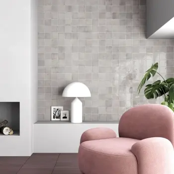 Verticale Grey Stone Look Gloss Porcelain Tile 100x100mm