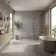 Travertine Grey Vein Cut Travertine Look Matt Porcelain Tile 600x1200mm
