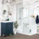 Barnaby White Marble Look Polished Porcelain Tile 600x1200mm