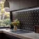 Black Gloss Porcelain Cube Mosaic 266x305mm