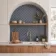 Denim Blue Gloss Porcelain Fishscale Mosaic 259x273mm