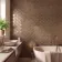 Bronze Metal Plated Matt Porcelain Fishscale Mosaic 259x273mm