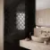 Black Gloss Porcelain Fishscale Mosaic 259x273mm