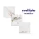 Barnaby White Marble Look Gloss Porcelain Tile 600x600mm