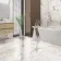Barnaby White Marble Look Gloss Porcelain Tile 300x600mm