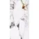 Barnaby White Marble Look Gloss Porcelain Tile 300x600mm