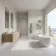 Capella Ivory Stone Look Matt Ceramic Tile 400x800mm