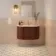 Cottage Cream Brick Look Gloss Ceramic Tile 75x300mm