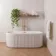 Cottage White Brick Look Gloss Ceramic Tile 75x300mm