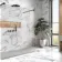Oceanic Blue Marble Look Gloss Ceramic Tile 330x550mm