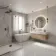 Lux Cora Grey Marble Look Matt Porcelain Tile 298x600mm