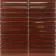 Antique Terracotta Red Speckled Gloss Porcelain Concave Finger Mosaic 296x299mm