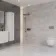 Capella Light Grey Decor Stone Look Matt Ceramic Tile 400x800mm