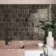 Verticale Brown Stone Look Gloss Porcelain Tile 100x100mm