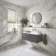 Vintage White Marble Look Gloss Ceramic Tile 300x600mm