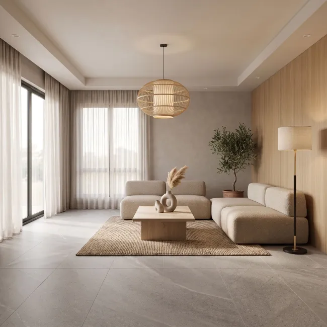 Nirvana Grey Stone Look Matt Porcelain Tile 600x1200mm