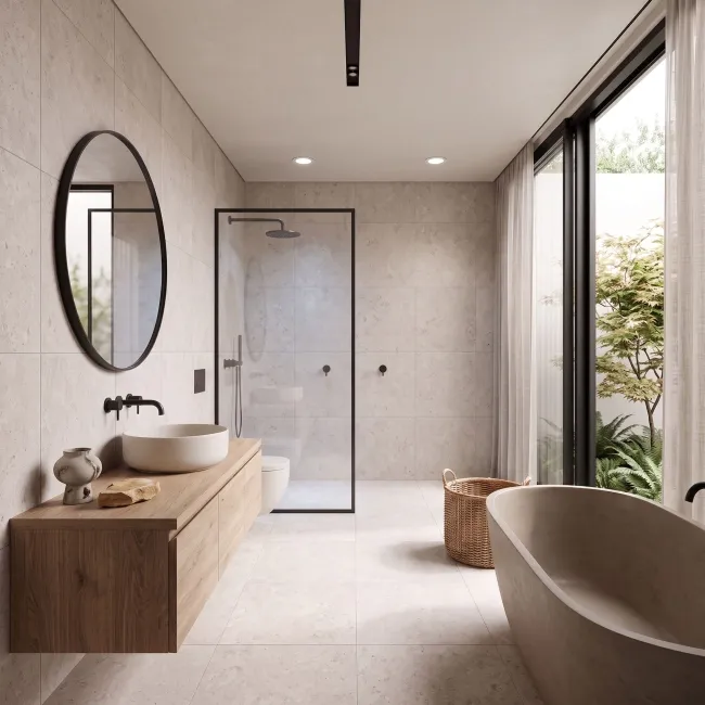 Roca Limestone Look White Matt Porcelain Tile 600x600mm