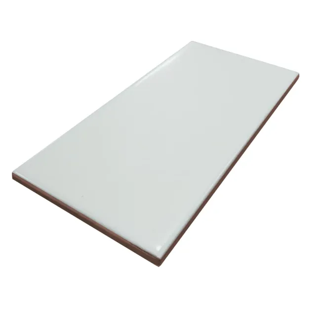 Mini Metro Flat White Matt Ceramic Wall Tile 75x150mm