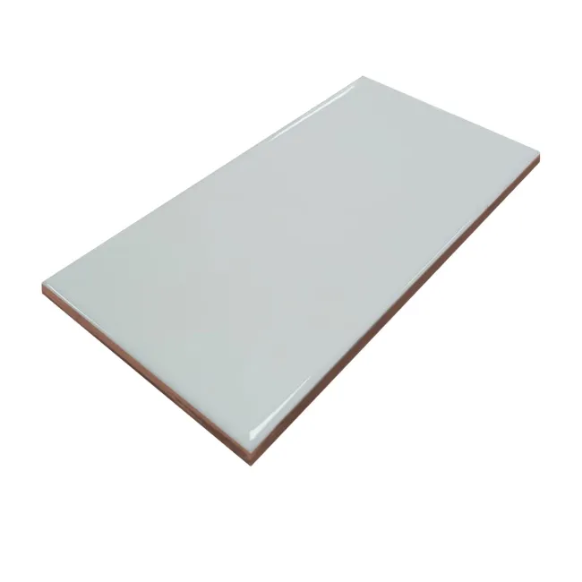 Mini Metro Flat White Gloss Ceramic Wall Tile 75x150mm