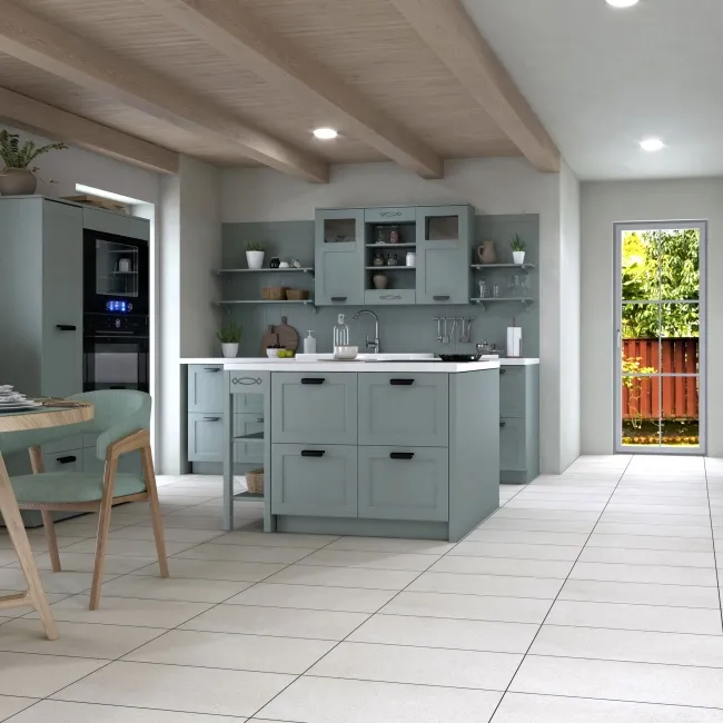 Trend White Limestone Look Matt Porcelain Tile 298x600mm