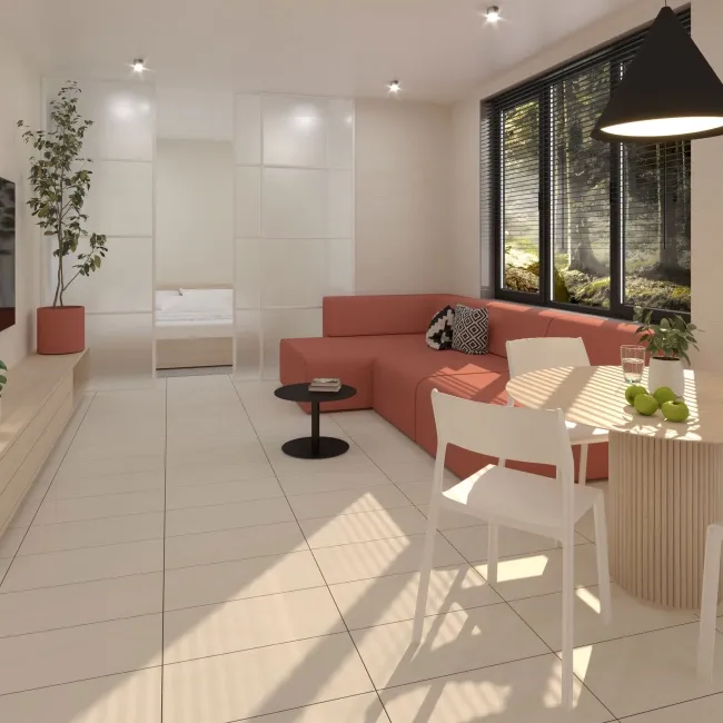 Sonosand White Stone Look Matt Porcelain Tile 298x600mm