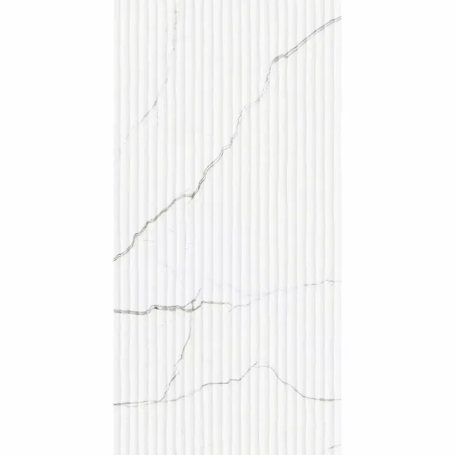 Roca Lincoln Decor White Marble Look Matt Ceramic Tile 300x600mm